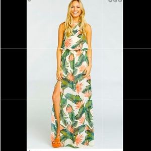 Show me your mumu Paradise Found Halter dress XS